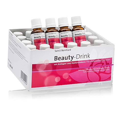 Beauty-Drink - Bebida de belleza con colágeno y ácido hialurónico - 30 Frascos