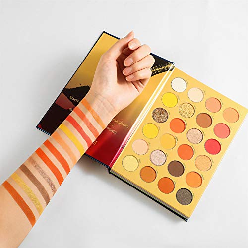 Beauty Glazed Paleta de sombras de ojos de 72 colores Alta pigmentación Impermeable Fácil mezcla Brillo Sombra de ojos mate Paleta de maquillaje todo en uno Nude
