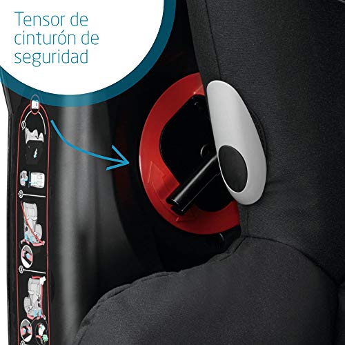 Bébé Confort Axiss Silla infantil giratoria para coche del grupo 1, ajuste extraseguro, reclinable, 9 meses - 4 años, 9 - 18 kg, negro (Black Raven)