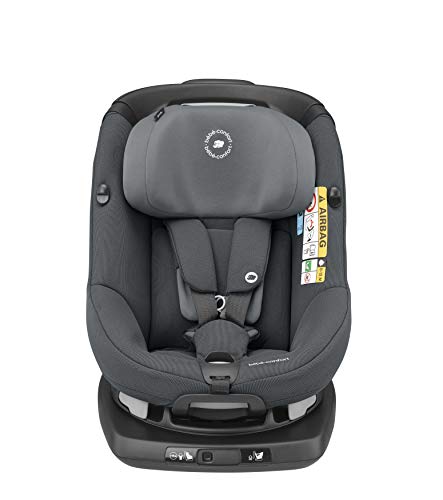 Bebe Confort Axissfix Plus - Silla de coche Isofix 0-18 kg, giratoria 360°, reclinable, homologada I-Size, para niños de 0 a 4 años sillita para coche Authentic Graphite