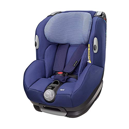 Bébé Confort Opal Silla de coche bebé, a contramarcha o sentido de la marcha, ajustable y reclinable, instalación con cinturón de seguridad, 0 meses - 4 años, 0-18kg, color azul (River Blue)