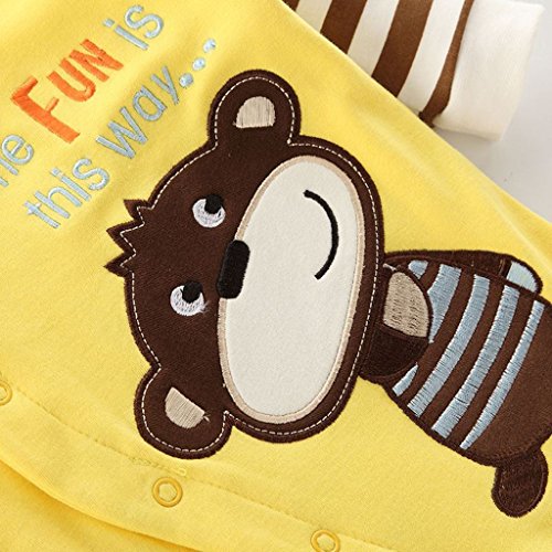 Bebés Pijama Algodón Mameluco Niñas Niños Peleles Sleepsuit Caricatura Trajes, 3-6 Meses