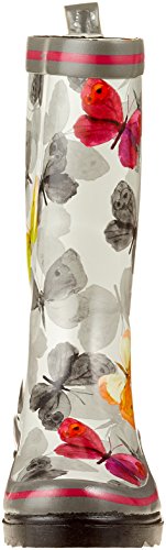 Beck Schmetterling, Botas de Agua para Mujer, Multicolor (Multicolor 50), 39 EU