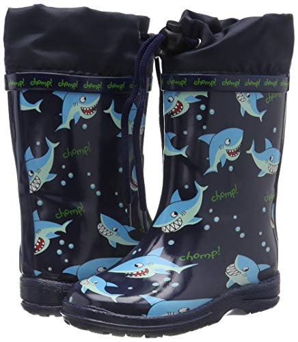 Beck Sharks, Botas de Agua para Niños, Azul (Dunkelblau 05), 27 EU