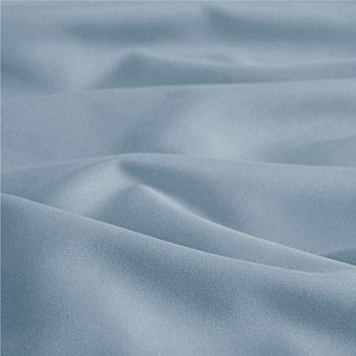 Bedsure Funda Almohada 70x40 cm de Microfibra - Juego de 2 Fundas Almohadas 40x70 Transpirable Suave Antiarrugas, Azul Grisáseo, sin Cremallera, 2 Unidades