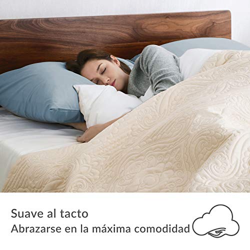Bedsure Funda Almohada 70x40 cm de Microfibra - Juego de 2 Fundas Almohadas 40x70 Transpirable Suave Antiarrugas, Azul Grisáseo, sin Cremallera, 2 Unidades