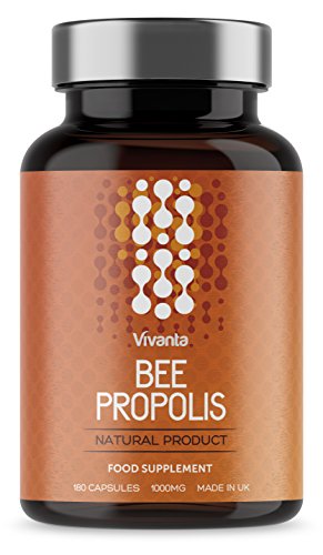 Bee Propolis - Propóleo de abeja - 1000 mg x 180 cápsulas - Complimento alimenticio Natural
