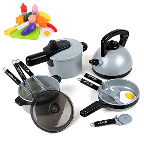 BeebeeRun Juguete de Cocina Set,Cocina de Juguete,Niños de 3 Años de Edad,22 Piezas