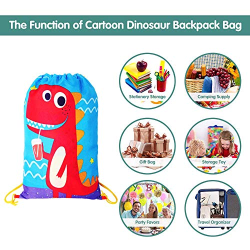 BeebeeRun Mochila con Cordón para Niños Niños Niñas,Bolsas de Cuerdas para Infantils,Party Bolsas Fiesta de Cumpleaños Navidad Regalos(12 Piezas)
