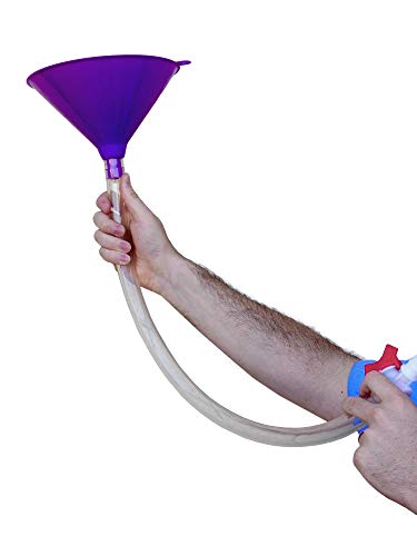 Beer Bong Funnel Set with a Stop Valve –Thick Bend-Free Hose, Great for Beer Lovers and Parties. Comes with a Bottle Opener