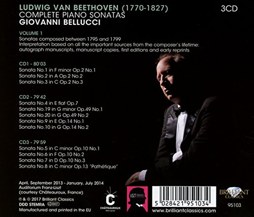 BEETHOVEN: Complete Piano Sonatas Vol. 1