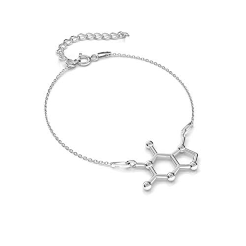 Beforya Paris - Pulsera de plata de ley 925 con fórmula química, ideal como regalo con caja de regalo PIN/75
