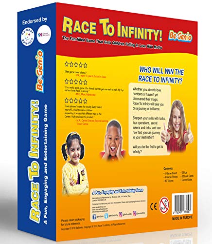 BeGenio Juego Matemáticas Niños Primaria 1º 2º Eso - Juegos de Mesa Divertidos con Dado - Juegos Educativos para Más Confianza - Juego de Mesa para Niños Sumar Restar Multiplicar