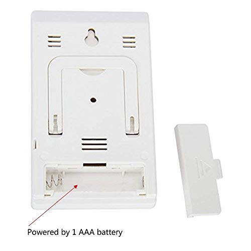 BeGrit sala higrómetro termómetro para habitación del bebé Temperatura Humedad Monitor de humedad, Digital fácil lectura instantánea con sonrisa/icono de emoción triste verde