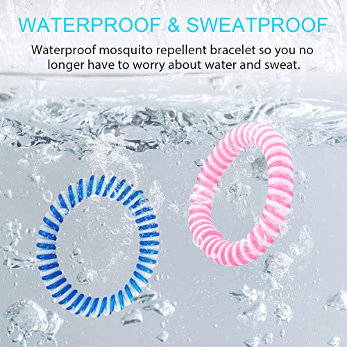 Beikell Pulseras Repelentes de Mosquitos 12 Piezas, Pulsera Mosquitos Natural sin DEET con Aceites Esenciales a Citronela y Menta de Protección contra Insectos a Largo Plazo para Niños y Adultos
