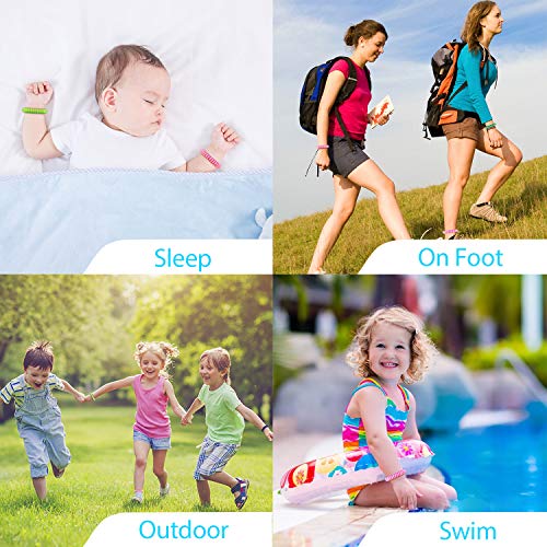 Beikell Pulseras Repelentes de Mosquitos 12 Piezas, Pulsera Mosquitos Natural sin DEET con Aceites Esenciales a Citronela y Menta de Protección contra Insectos a Largo Plazo para Niños y Adultos