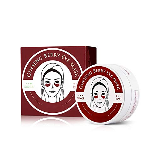 Beito 60Sheet ginseng Berry debajo del ojo parches de colágeno máscara de ojos anti-aging & arrugas ojo gel máscara de la máscara del ojo calmante almohadillas para los círculos oscuros