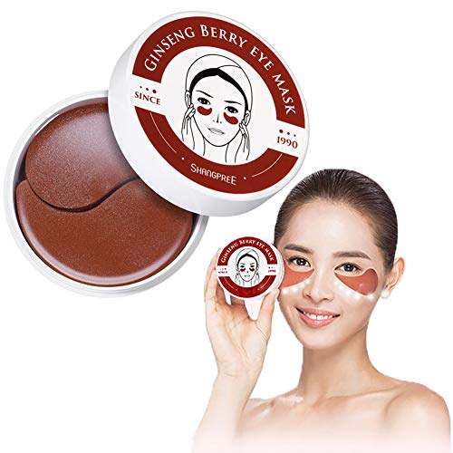 Beito 60Sheet ginseng Berry debajo del ojo parches de colágeno máscara de ojos anti-aging & arrugas ojo gel máscara de la máscara del ojo calmante almohadillas para los círculos oscuros