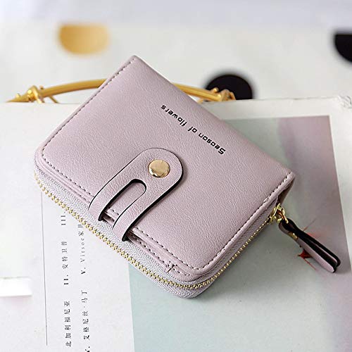 Beladla Monedero Mujer Pequeno Carteras Mujer PU Cuero Monedas Tarjeta Monedero Billetera con Cremallera