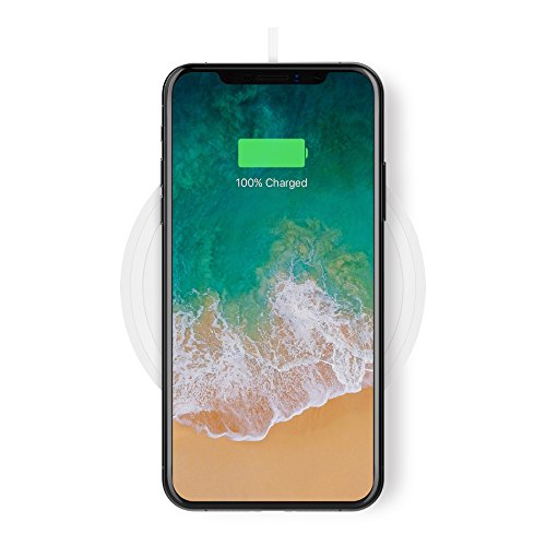 Belkin Boost Up Bold - Cargador inalámbrico (para iPhone XS, XS MAX, XR/Samsung Galaxy S10, S10+, S10e, Note9 y Dispositivos LG, Sony y otros, 10 W) Blanco