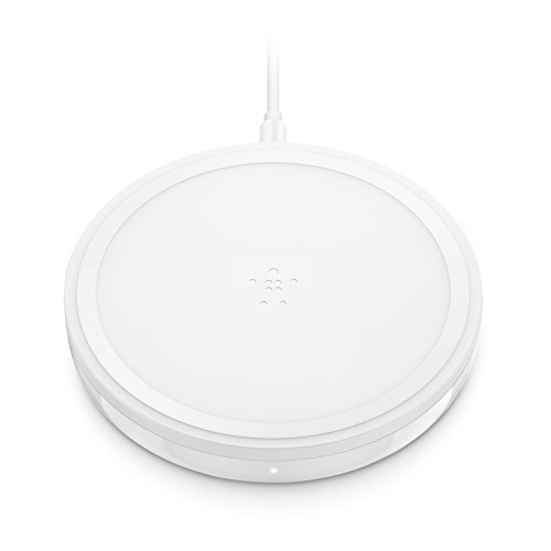 Belkin Boost Up Bold - Cargador inalámbrico (para iPhone XS, XS MAX, XR/Samsung Galaxy S10, S10+, S10e, Note9 y Dispositivos LG, Sony y otros, 10 W) Blanco