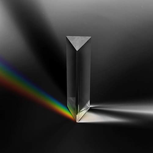 BELLE VOUS Prisma de Cristal K9 - 15cm - Prisma Triangular Fotografía Refractor - Bolsa de Terciopelo, Paño de Microfibra y Caja de Regalo – Física Espectro de Luz- Prisma para Fotos Efecto Arcoíris