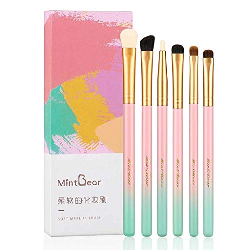 Belleza 6 Conjuntos de Cepillo de Sombra de Ojos, Todos los Tipos de Alto Valor, Tutoriales, fácil for los Principiantes Sets de brochas