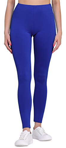 Bellivalini Leggins Mallas Deportivas Largas en Viscosa Mujer BLV50-147 (Cobalto, M)