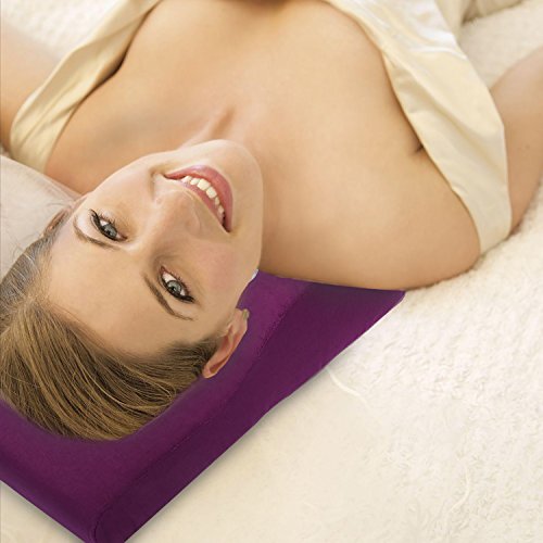 Belmalia Cojín de Acupresión para Cabeza y Nuca, Almohada, Cojín de Masaje, Cojín de Faquir, Cojín Relajante, MTC Violeta Morado