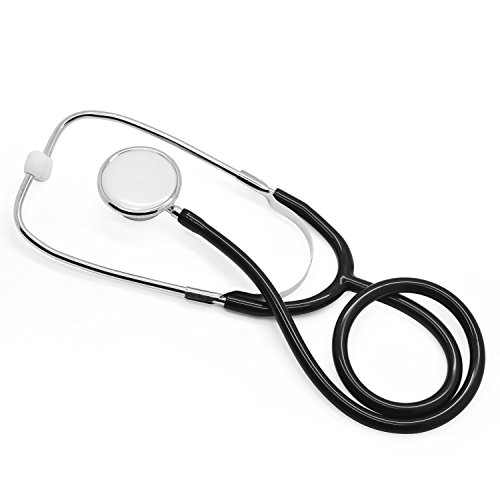 Belmalia Tensiómetro de Brazo Manuales con Estetoscopio Doble Campana, Esfigmomanómetro Aneroide, Bolsa para Servicios de Socorro, Médico, Consultorio, Azul Negro