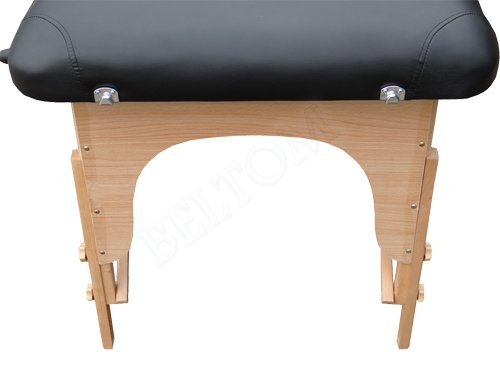 Beltom Camilla de Masaje 2 Zonas portatil Mesa Cama Banco Plegable Reiki Fsioterapeuta - Negro