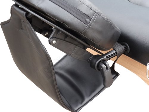 Beltom Camilla de Masaje 2 Zonas portatil Mesa Cama Banco Plegable Reiki Fsioterapeuta - Negro