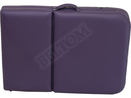 Beltom Camilla de Masaje 3 Zonas Aluminio portatil Mesa Cama Banco Plegable masajista - Purpura