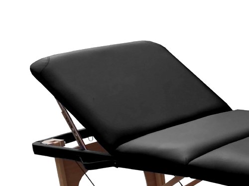 Beltom Camilla de Masaje 3 Zonas portatil 180 x 56 cm. - Pesa Solo 13.3 kg. y con Accesorios 14,5 kg. - Mesa Cama Banco Plegable Reiki Fsioterapeuta - Negro