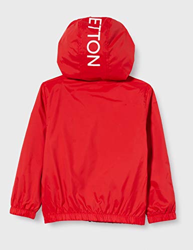 Benetton Giubbino Abrigo, Rojo (Rossol 015), 152 (Talla del fabricante: El) para Niños