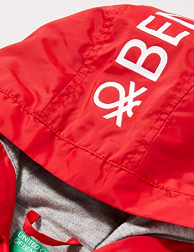 Benetton Giubbino Abrigo, Rojo (Rossol 015), 152 (Talla del fabricante: El) para Niños