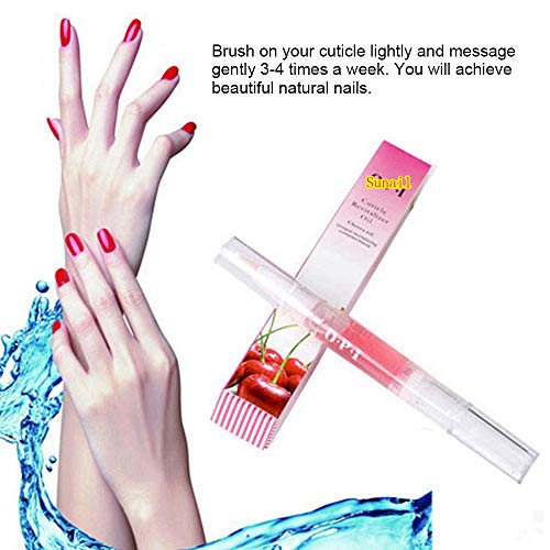 Benkeg Pluma de Nutrición de Uñas - Nutrición de Uñas Pluma Aceite Revitalizador de Cutículas Aceite Para Protección de Uñas Aceite Para Uñas Colgante Aceite Hidratante Para la Piel Pluma Giratoria Ar