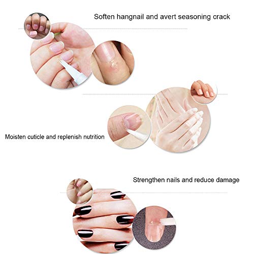 Benkeg Pluma de Nutrición de Uñas - Nutrición de Uñas Pluma Aceite Revitalizador de Cutículas Aceite Para Protección de Uñas Aceite Para Uñas Colgante Aceite Hidratante Para la Piel Pluma Giratoria Ar