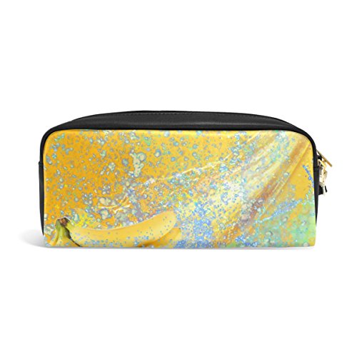 BENNIGIRY Fruit Banana - Bolso escolar para niños, bolígrafo, bolígrafo, cosmético, bolsa de maquillaje para mujeres y niñas, bolsa de papelería duradera de gran capacidad