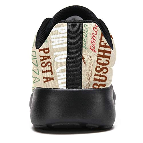 Bennigiry Italia Arte Gourmet Athletic Trainers Zapatillas Ligeras Calzado Deportivo para Mujer