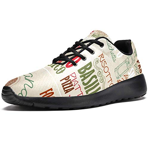 Bennigiry Italia Arte Gourmet Athletic Trainers Zapatillas Ligeras Calzado Deportivo para Mujer