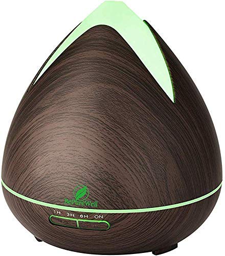 BePureWell - Difusor de aceites esenciales y 6 aceites esenciales (400 ml)