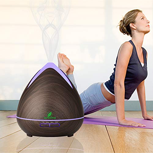BePureWell - Difusor de aceites esenciales y 6 aceites esenciales (400 ml)