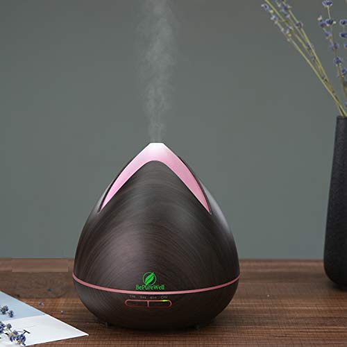 BePureWell - Difusor de aceites esenciales y 6 aceites esenciales (400 ml)