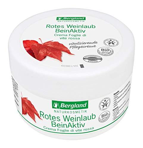 Bergland - Crema para piernas cansadas con extracto de hoja de vid roja (200 ml)