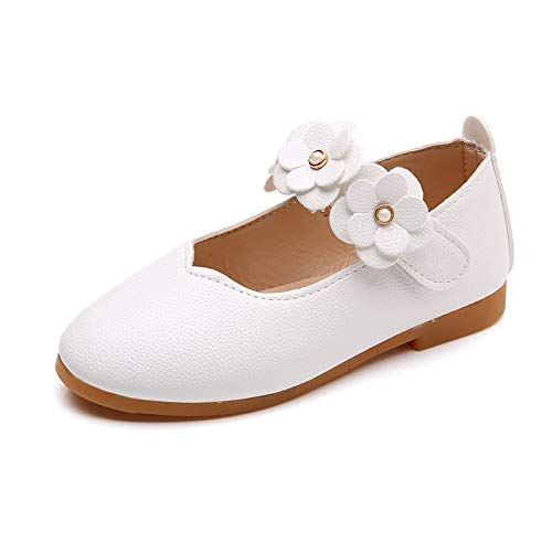 Berimaterry Elegantes Suela Blanda Zapatos de Princesa 2019 Verano Zapatos de Bebé Zapatillas de Cuero Niño Niña Patucos de Piel con Elástico Primeros Pasos 1-5 Año de Edad