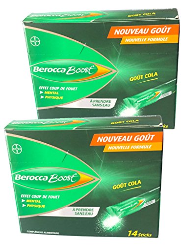 Berocca Boost – llew mejia – Sticks sin agua nuevo sabor Cola – 2 x14 Sticks