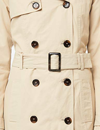 Berydale Gabardina con cinturón para mujer, Beige, 38