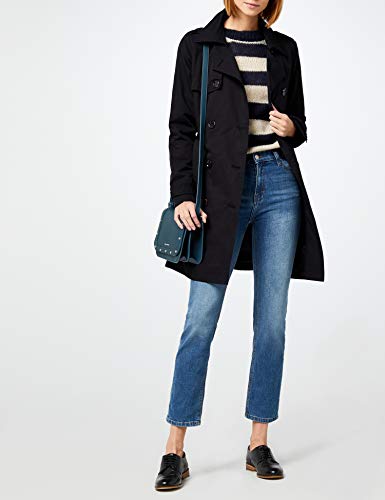 Berydale Gabardina con cinturón para mujer, Negro,38