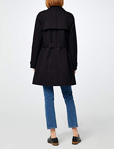 Berydale Gabardina con cinturón para mujer, Negro,38